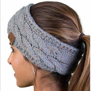 Knit Sherpa Lined Headband Ear Warmer